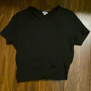 Garage Cropped Tee tie in back